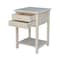 International Concepts Rectangle Lamp Table with 2 Drawers, 18 W, 18 L, 25.6 in H, Wood, Unfinished OT-92 - alternate 6